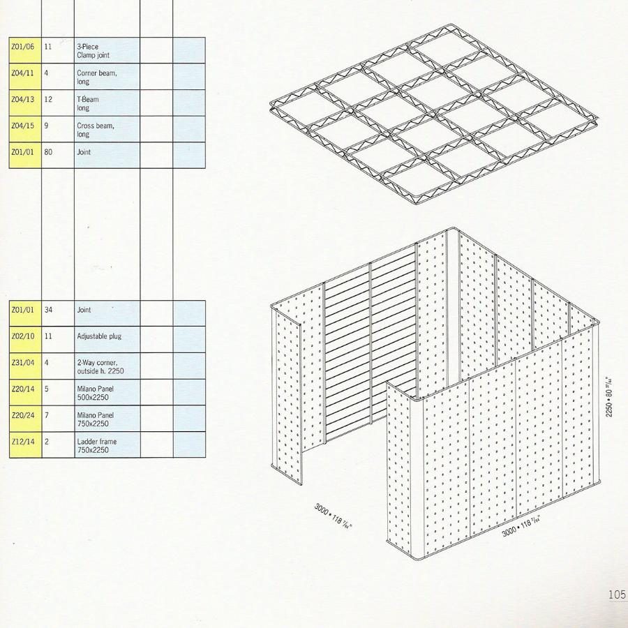 Black metal panels for freestanding or wall display in multiple configurations. 10 x 10